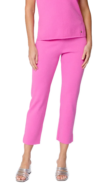 Alice Milano-Knit Slim Leg Pants; Peony