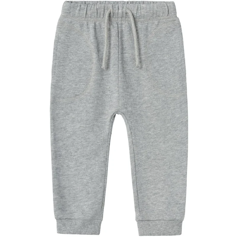 Lil'Atelier Grey Melange Lander Loose Sweatpants