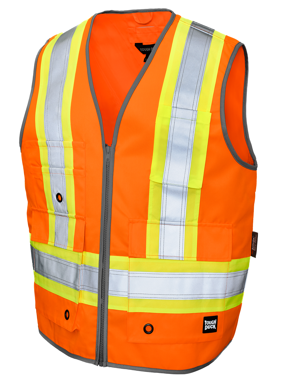 Tough Duck Poly Twill Deluxe Safety Vest SV12