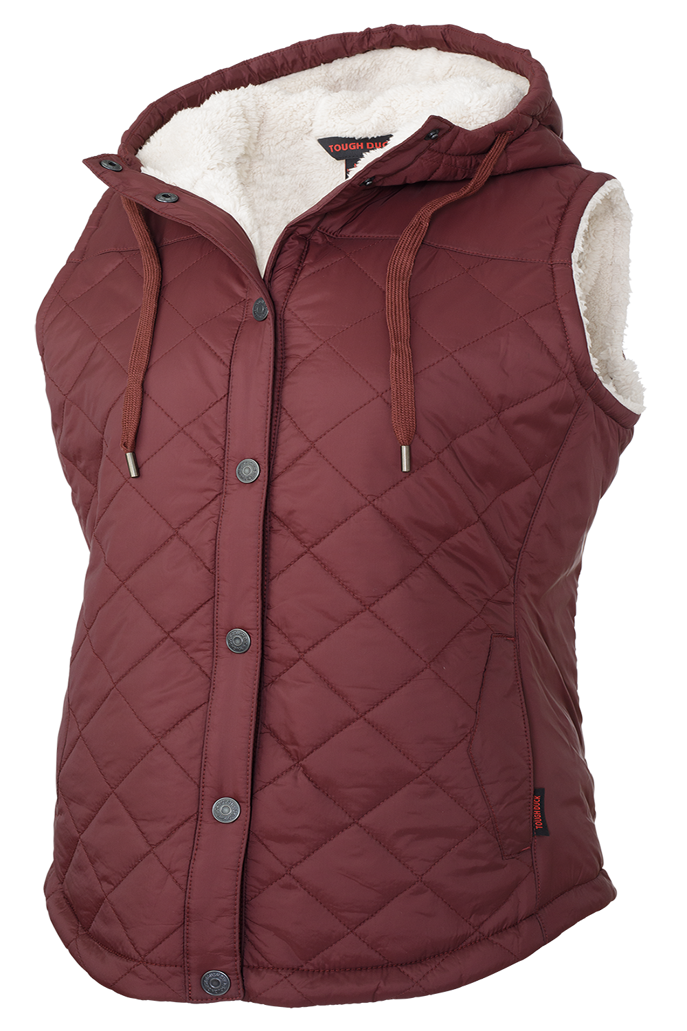 Tough Duck Women’s Quilted Sherpa Lined Vest WV10