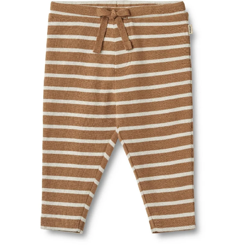 Wheat Caramel Stripe Jersey Pants Manfred