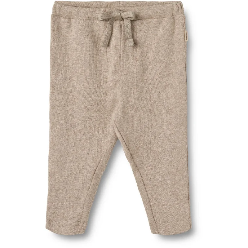 Wheat Gravel Melange Jersey Pants Manfred