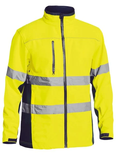 Bisley Taped Hi-Vis Soft Shell Jacket