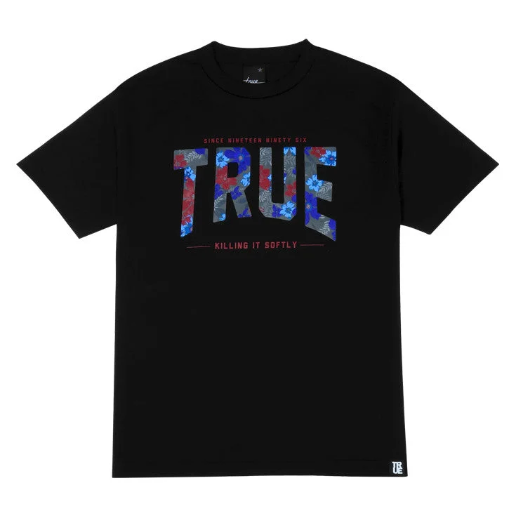 Mens True Floral 2 T-Shirt Black