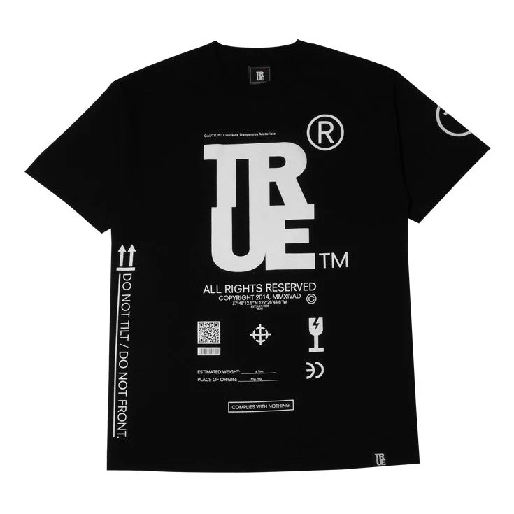 Mens True This Side Up T-Shirt Black