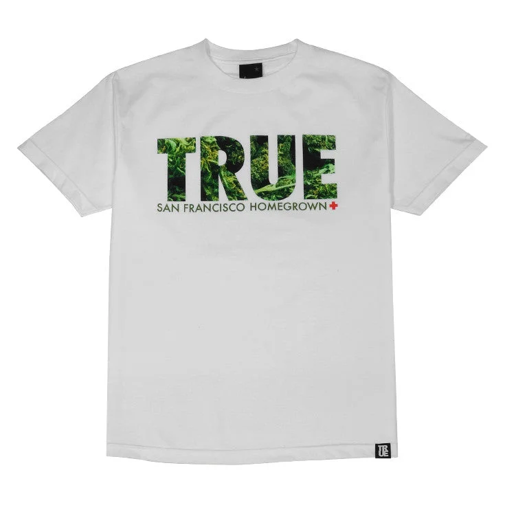 Mens True Weed T-Shirt White