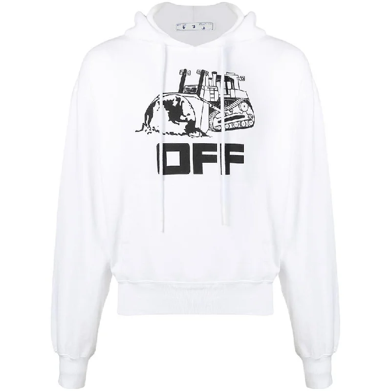 Off White Caterpillar White Hoodie