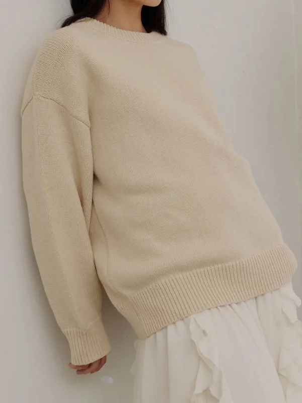 Alex Crewneck Sweater Natural