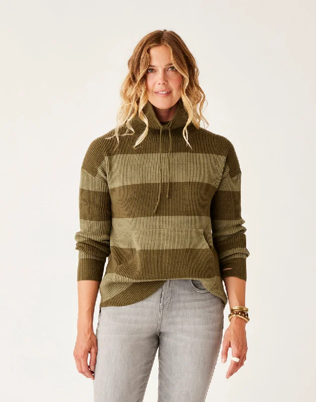 Rockvale Sweater: Lt. Fir Stripe