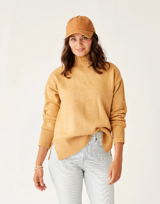 Woodward Sweater: Camel Heather