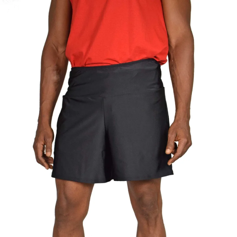 Black Silk Men's Athletic Shorts