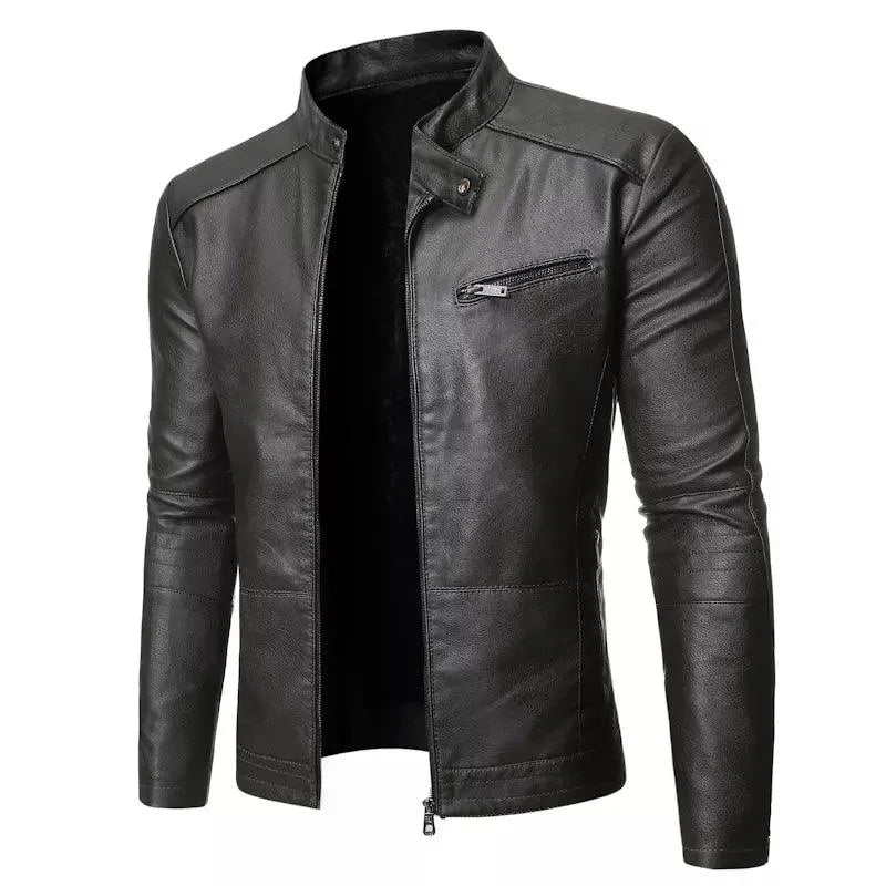 Slim Fit Motorcycle Jacket for Men