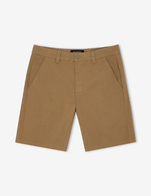 Taylor Stretch Chino Short - Khaki